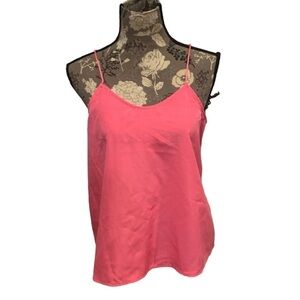 NO BOUNDARIES Hot Pink Spaghetti Strap Tank Barbiecore size medium 7/9